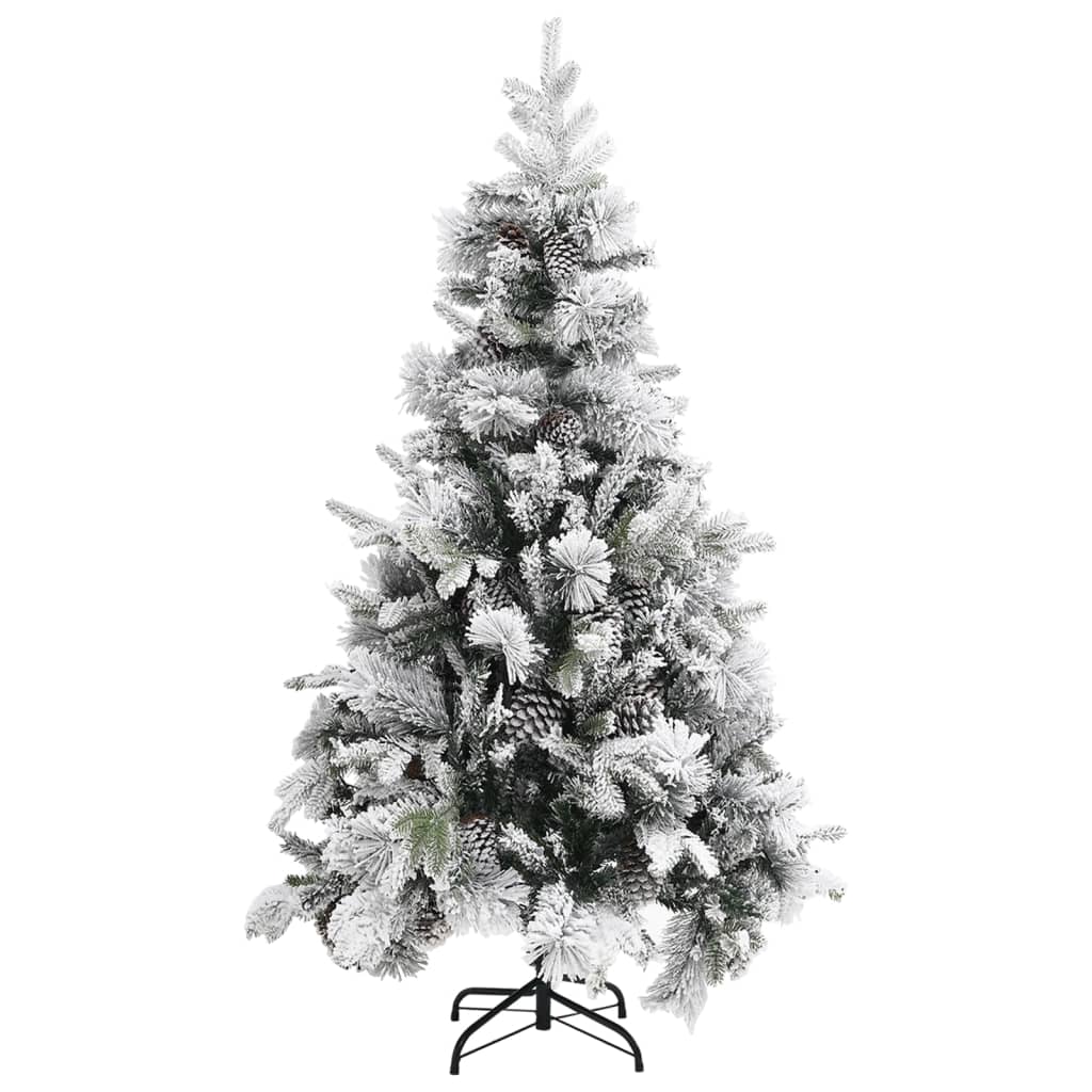 Kerstboom Met Dennenappels En Sneeuw 95 Cm Pvc En Pe 195 x 95 cm