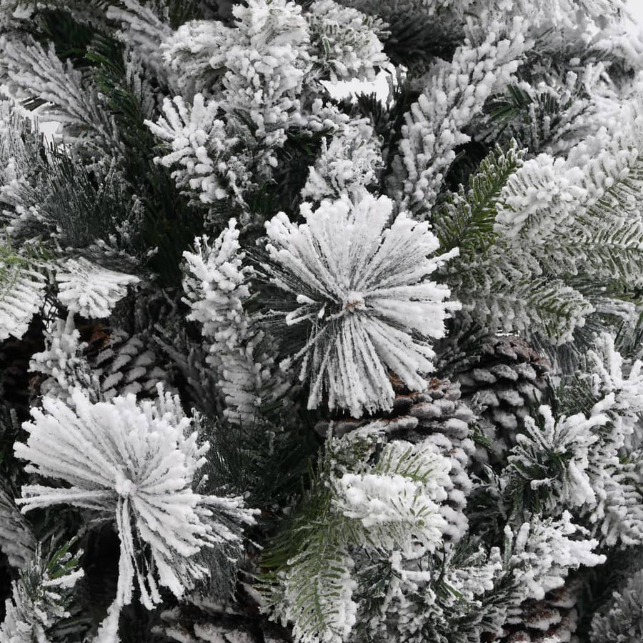 Kerstboom Met Dennenappels En Sneeuw 95 Cm Pvc En Pe 195 x 95 cm