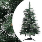 Kunstkerstboom Met Standaard 60 Cm Pvc Groen En Wit 60 x 40 cm