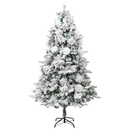 Kerstboom Met Led En Dennenappels En Sneeuw 95 Cm Pvc En Pe 195 x 95 cm