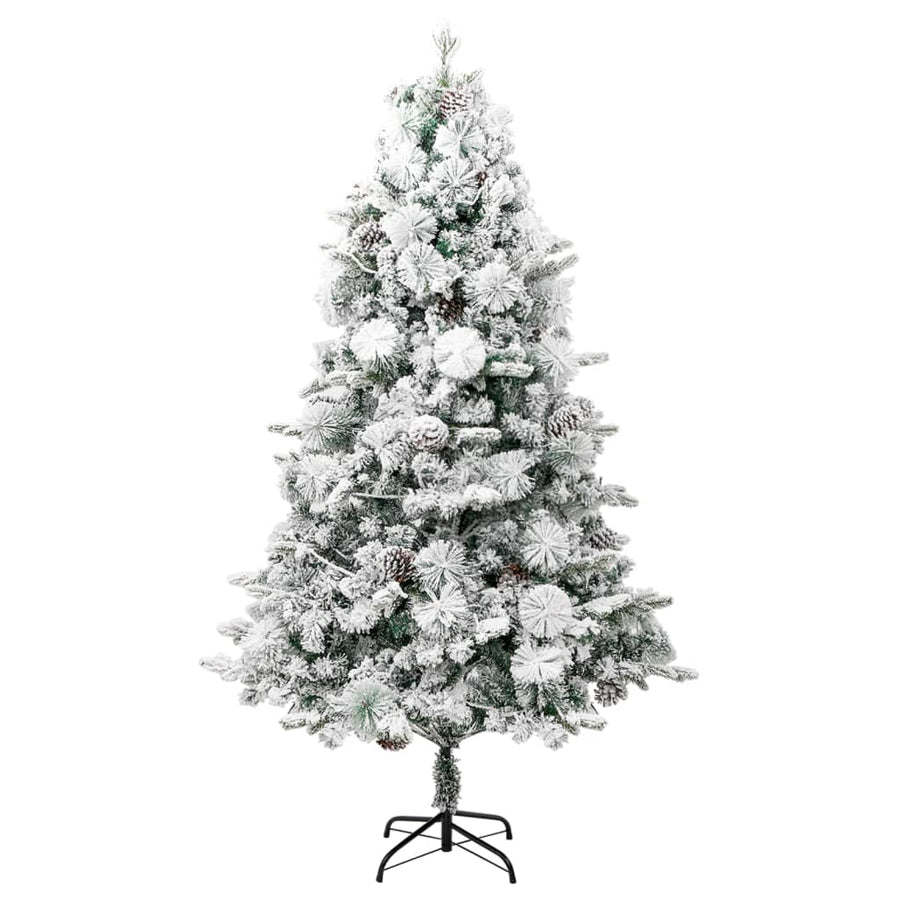 Kerstboom Met Led En Dennenappels En Sneeuw 95 Cm Pvc En Pe 195 x 95 cm