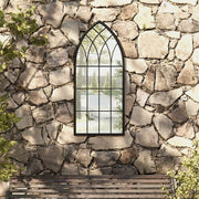Garden mirror 100x45 cm iron black