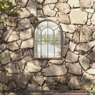 Garden mirror 60x45 cm iron sand-colored