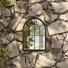 Garden mirror 60x45 cm iron black