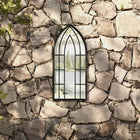 Garden mirror 70x30 cm iron black