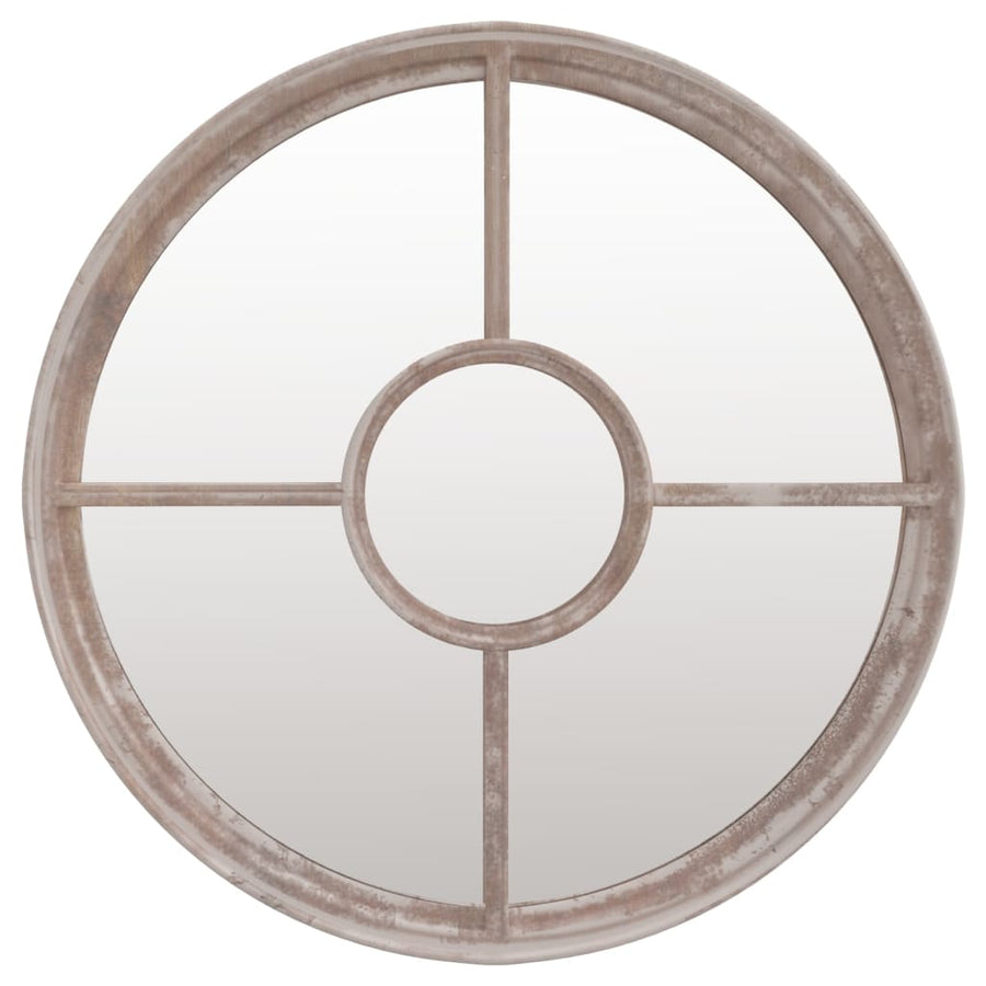 Tuinspiegel Rond 40X4 Cm Ijzer Zandkleurig 40 x 4 cm