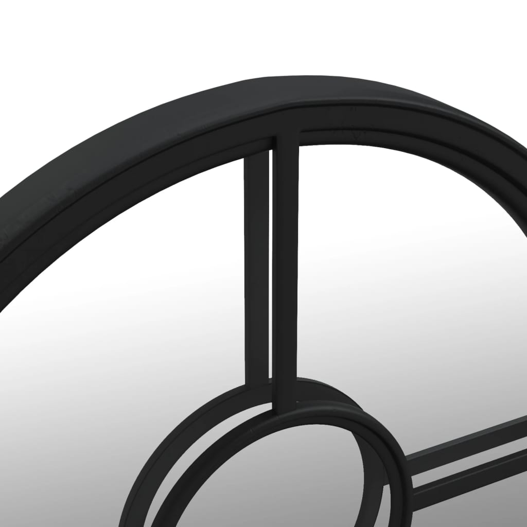 Tuinspiegel Rond Ijzer Zwart