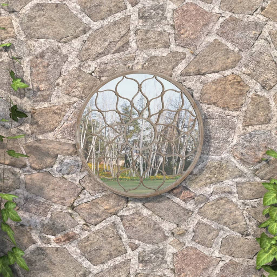 Tuinspiegel Rond Ijzer Kleurig 40 x 3 cm Zand