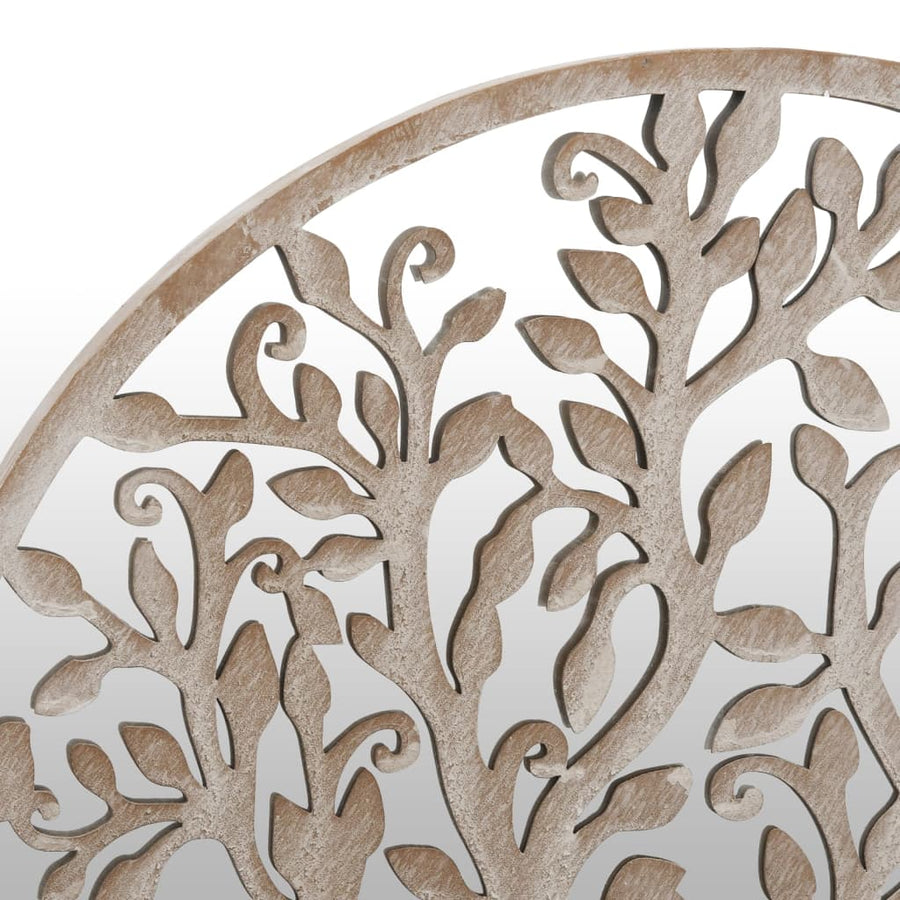 Tuinspiegel Rond 40X2,5 Cm Ijzer Zandkleurig 1 40 x 2.5 cm