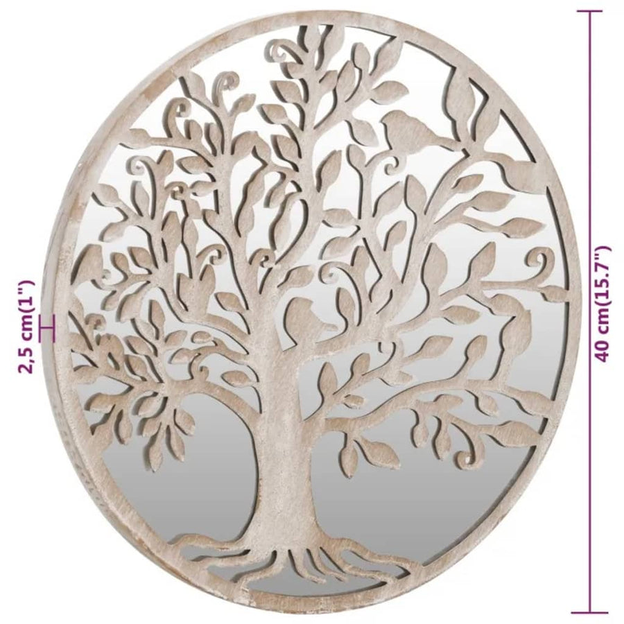 Tuinspiegel Rond 40X2,5 Cm Ijzer Zandkleurig 1 40 x 2.5 cm