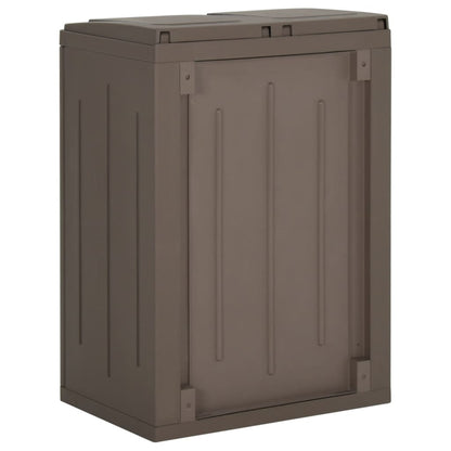 Vuilnisbak Met 2 Deuren 65X45X88 Cm Polypropeen Bruin