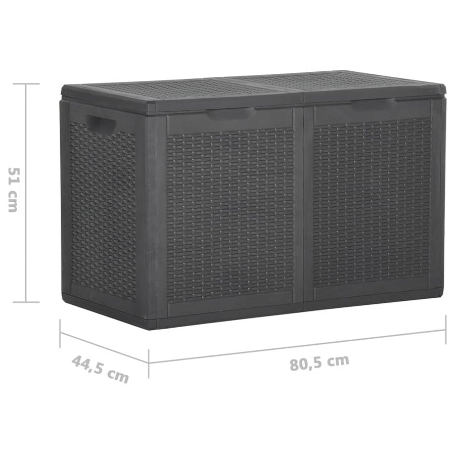 Tuinbox Pp Rattan 180 l Zwart Rattanontwerp