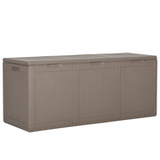 Tuinbox 270L PP rattan bruin 118x44x51 cm