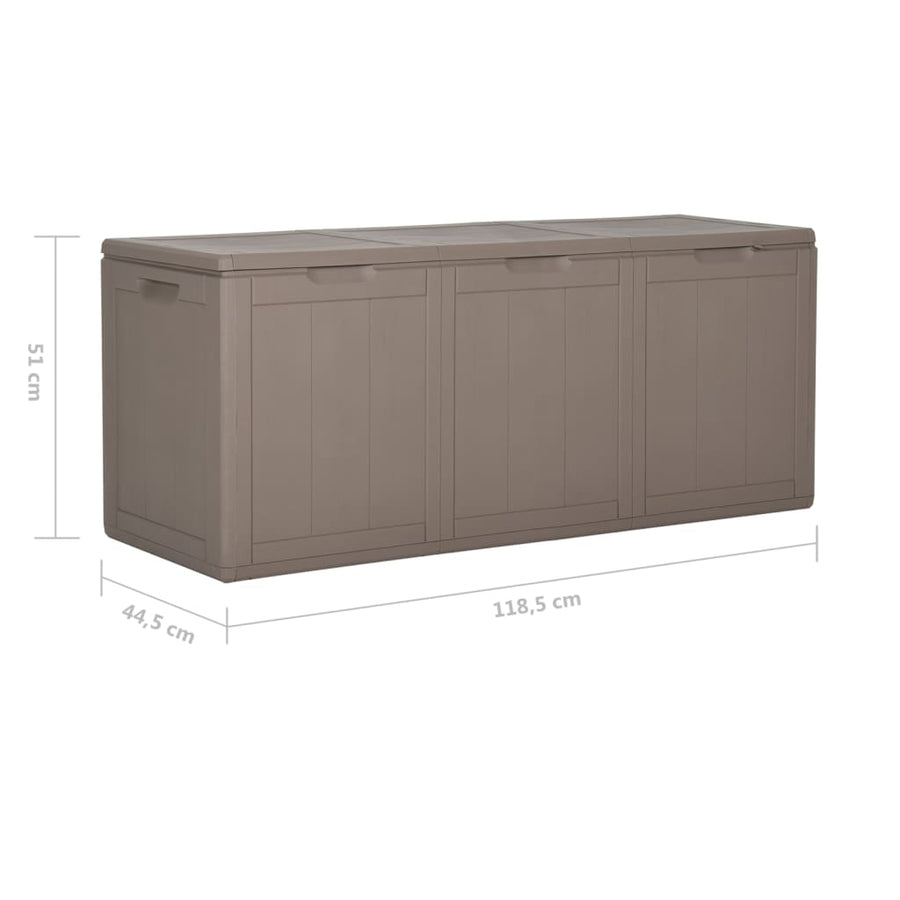 Tuinbox Pp Rattan 270 l Bruin Lattenontwerp