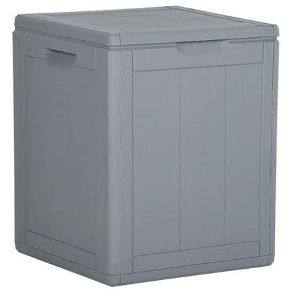 Tuinbox Pp Rattan 90 l Grijs Lattenontwerp