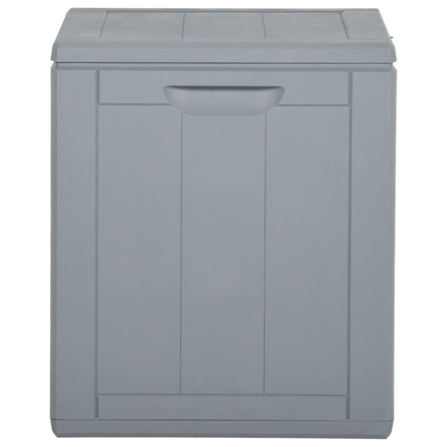 Tuinbox Pp Rattan 90 l Grijs Lattenontwerp
