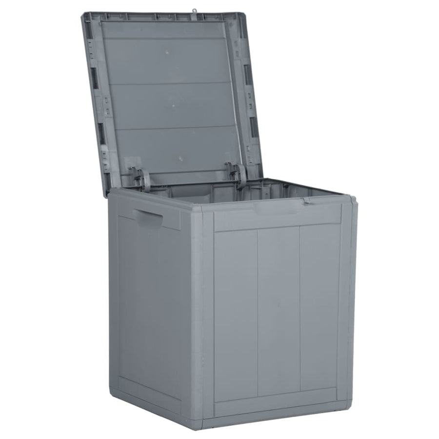 Tuinbox Pp Rattan 90 l Grijs Lattenontwerp