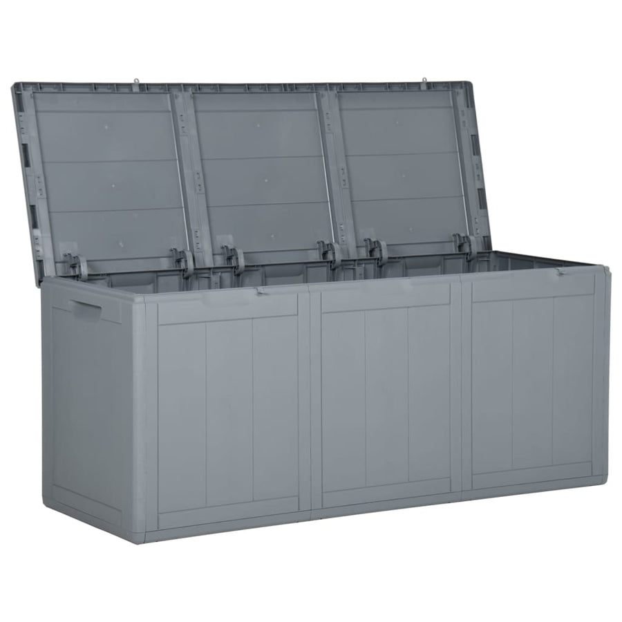 Tuinbox 270 L Pp Rattan Grijs Lattenontwerp