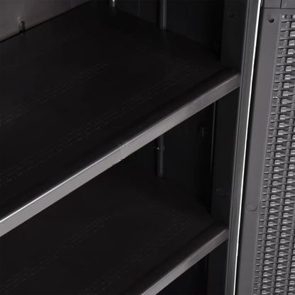 Tuinkast 65X45X172 Cm Pp Rattan Zwart