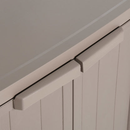 Tuinkast 65X45X88 Cm Polypropyleen Hout-Look Bruin