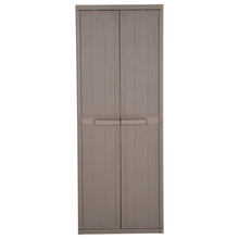 Tuinkast 65X45X172 Cm Polypropyleen Hout-Look Bruin
