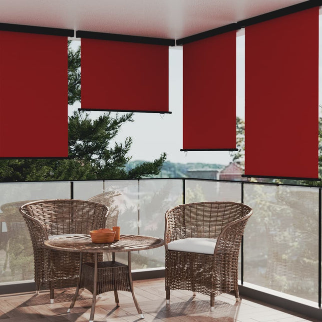 Balkonscherm 122 x 250 cm Rood