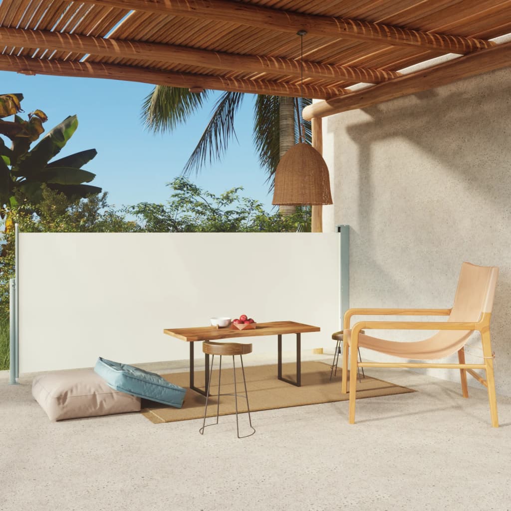 Tuinscherm Uittrekbaar 220X300 Cm Zwart