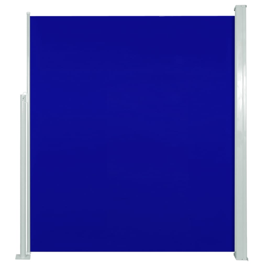 Tuinscherm uittrekbaar 160x300 cm blauw 160 x 300 cm Blauw