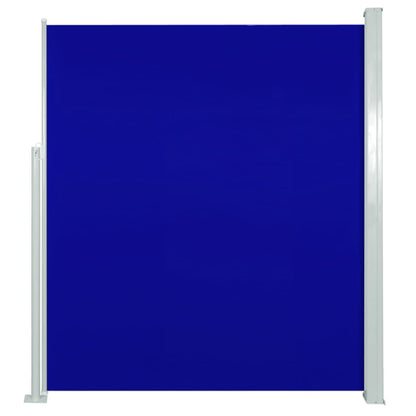 Tuinscherm uittrekbaar 160x300 cm blauw 160 x 300 cm Blauw