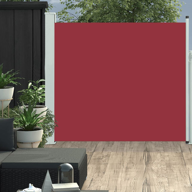 Tuinscherm uittrekbaar 170x300 cm rood 170 x 300 cm Rood