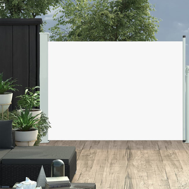 Tuinscherm uittrekbaar 117x500 cm crème 117 x 500 cm Crème