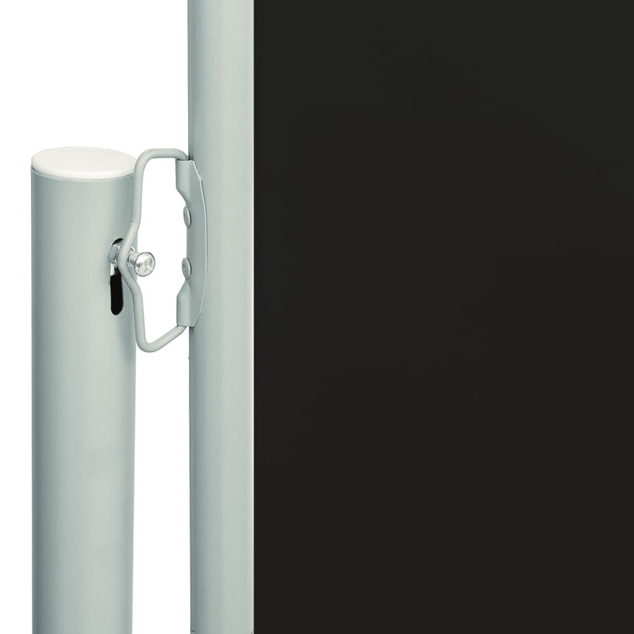 Tuinscherm uittrekbaar 117x600 cm zwart 117 x 600 cm Zwart