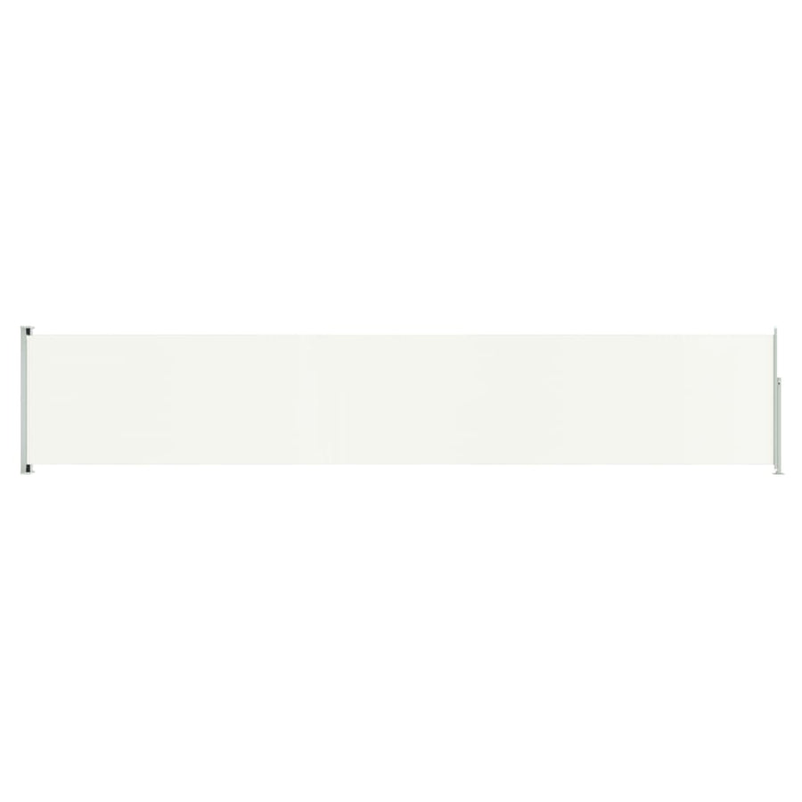 Tuinscherm uittrekbaar 117x600 cm crèmekleurig 117 x 600 cm Crème