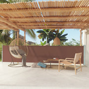 Uittrekbaar tuinscherm 117x600 cm bruin