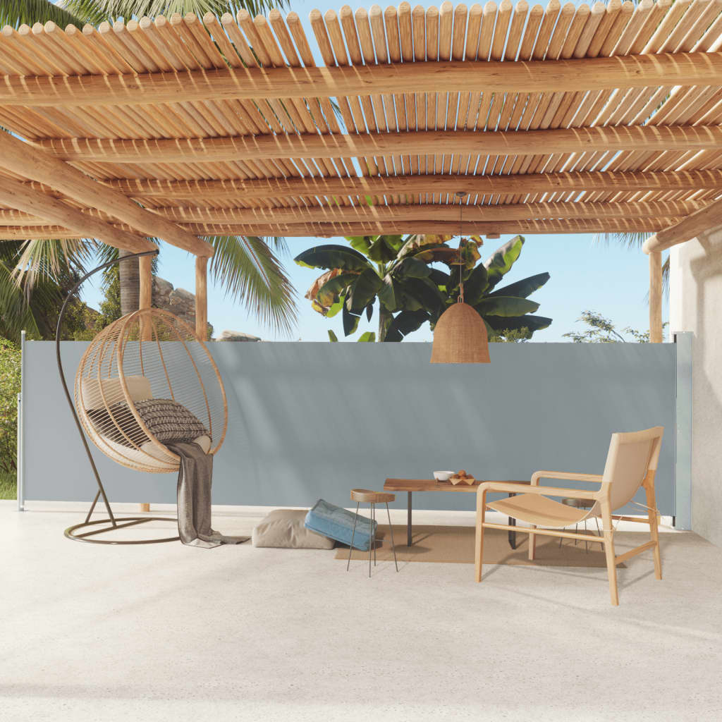 Tuinscherm Uittrekbaar 220X300 Cm Zwart