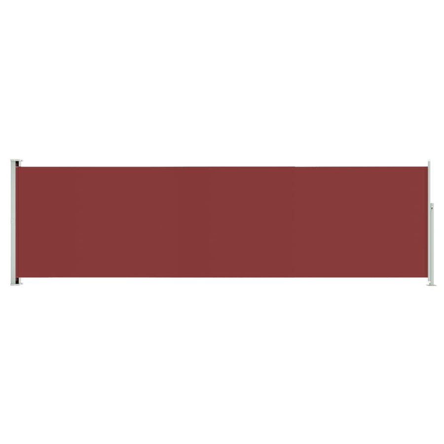 Tuinscherm uittrekbaar 180x600 cm rood 180 x 600 cm Rood