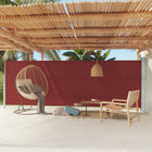 Tuinscherm uittrekbaar 180x600 cm rood 180 x 600 cm Rood