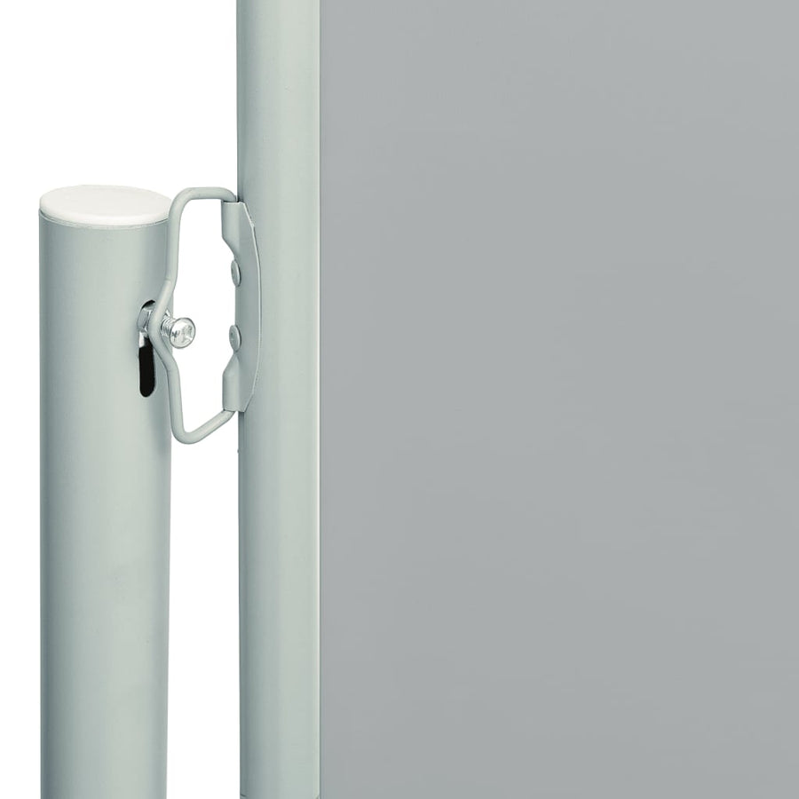 Tuinscherm uittrekbaar 180x600 cm grijs 180 x 600 cm Grijs
