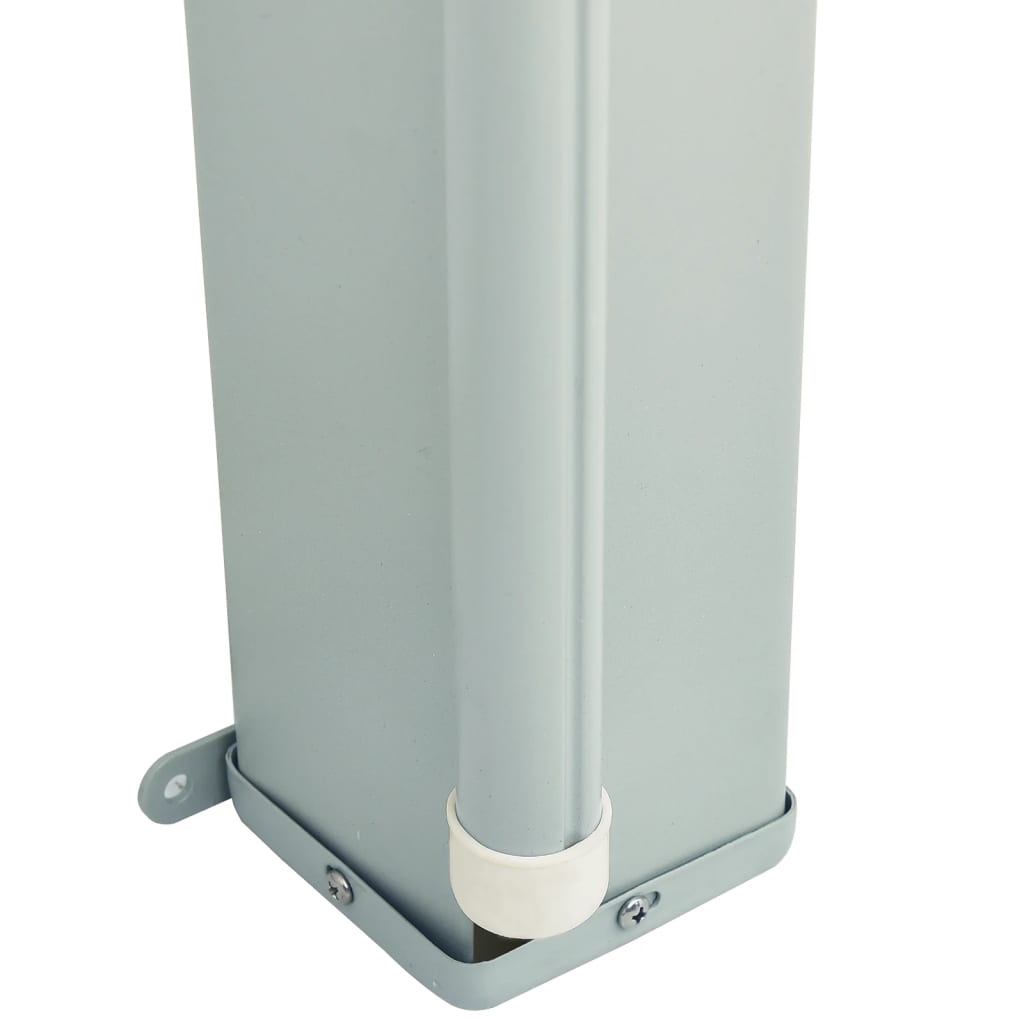 Tuinscherm uittrekbaar 180x600 cm grijs 180 x 600 cm Grijs