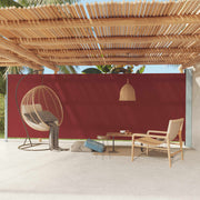 Extendable garden screen 200x600 cm red