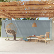 Retractable garden screen 200x600 cm grey
