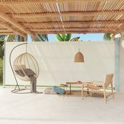 Retractable garden screen 220x600 cm cream