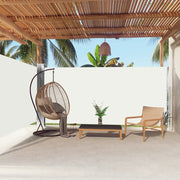 Windscherm uittrekbaar 180x600 cm crème