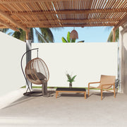 Windscherm uittrekbaar 200x600 cm crème