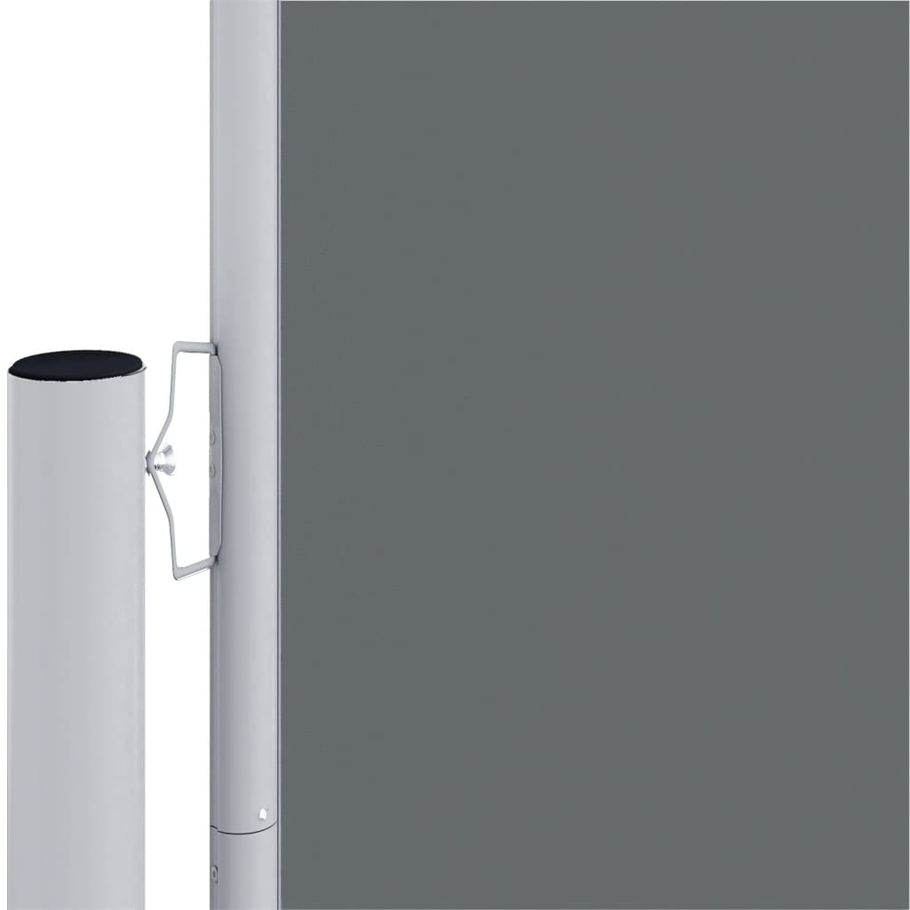 Windscherm uittrekbaar 160x1000 cm antracietkleurig 160 x 1000 cm