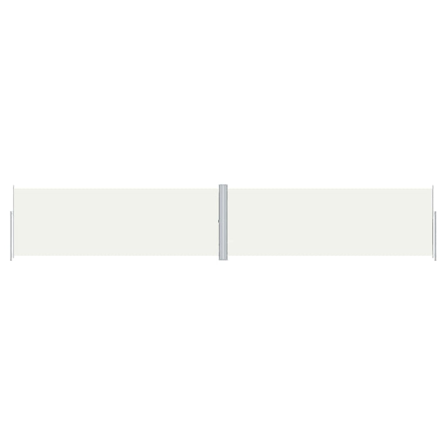 Windscherm Uittrekbaar Zwart Crème 180 x 1000 cm