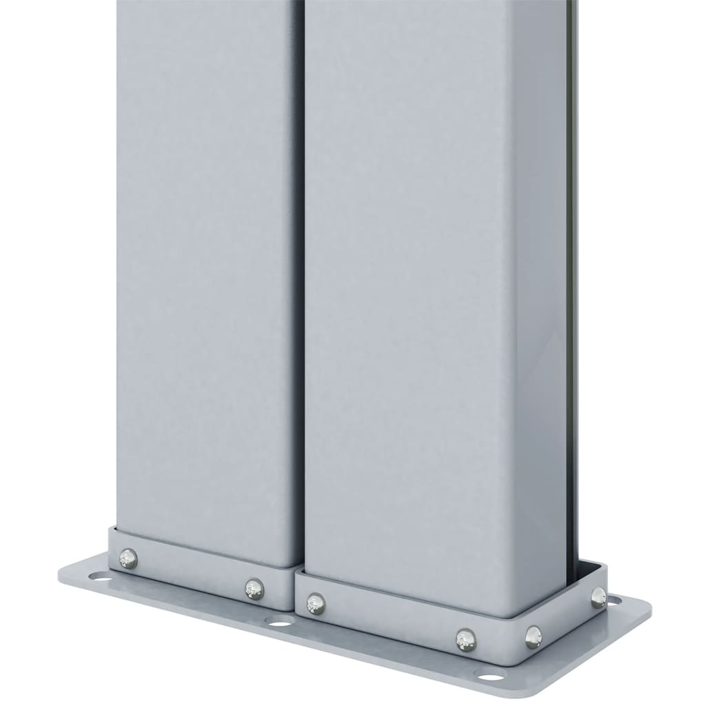 Windscherm uittrekbaar 180x1000 cm antracietkleurig 180 x 1000 cm