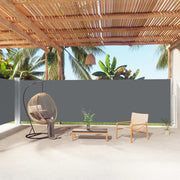 Retractable wind screen 180x1000 cm anthracite