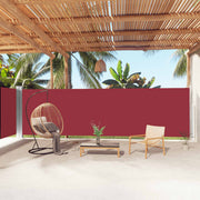 Retractable side awning 180x1000 cm red