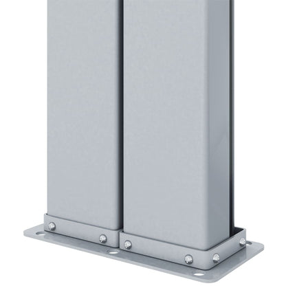 Windscherm uittrekbaar 200x1000 cm antracietkleurig 200 x 1000 cm